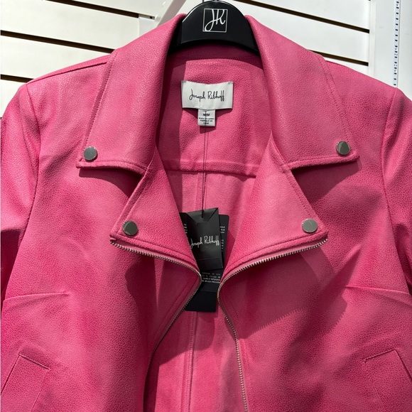 Joseph Ribkoff Vibrant Pink Moto Jacket